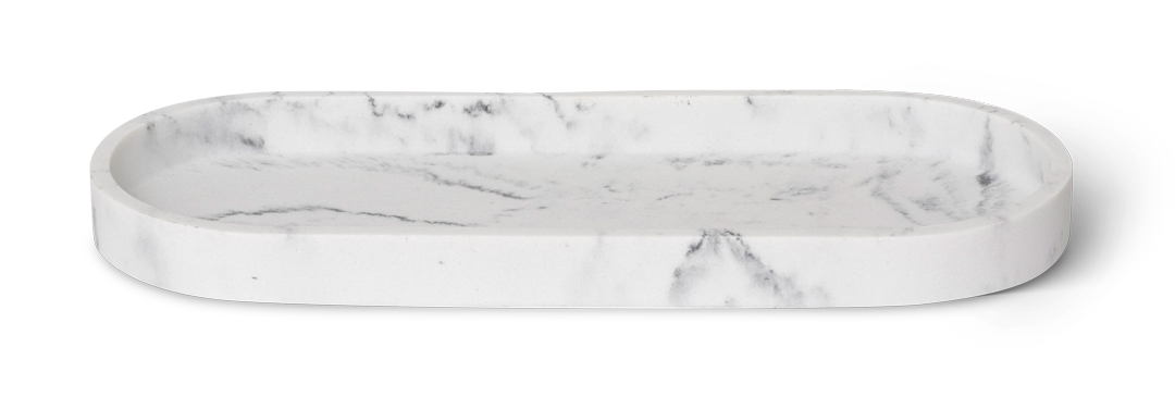 Azul Amenity tray M White Marble - Accessories - Bentley